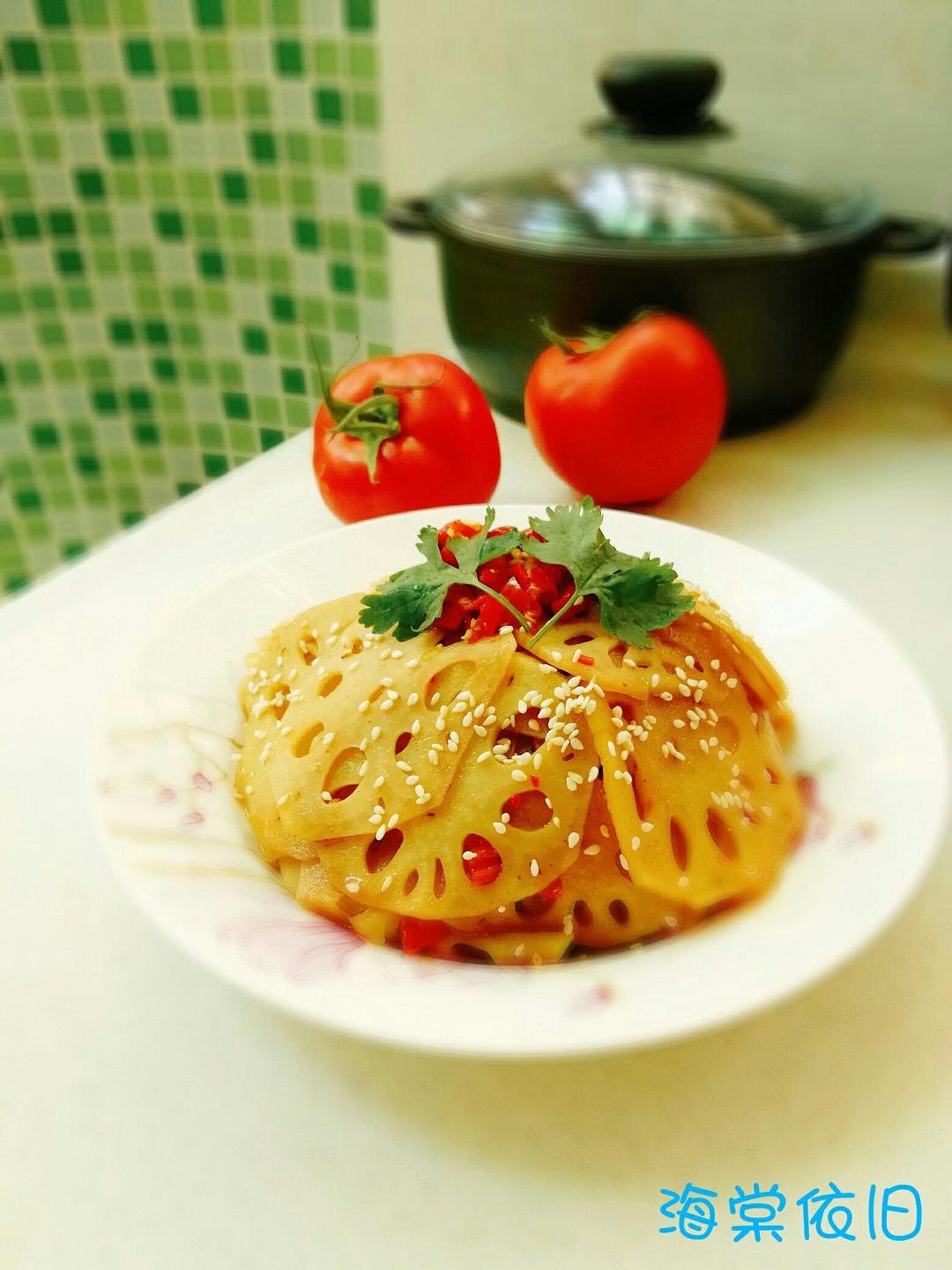 凉拌藕片的做法