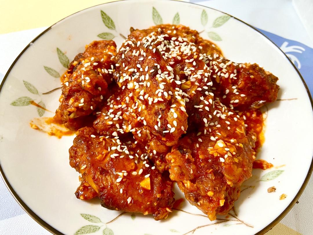 篮子猫猫猫做的韩国辣酱炸鸡