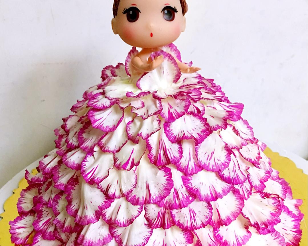 鲜花芭比娃娃蛋糕