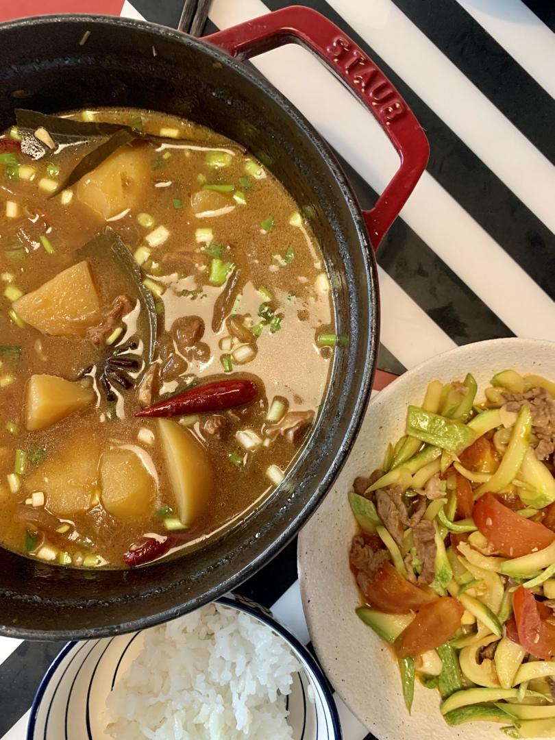 番茄土豆炖牛腩