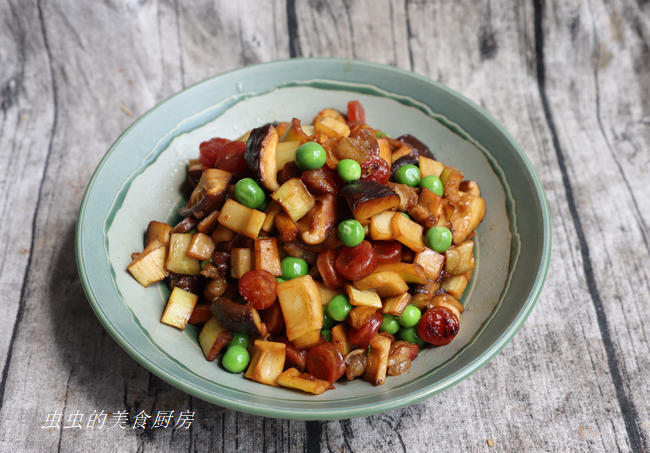 春笋炒腊肠的做法