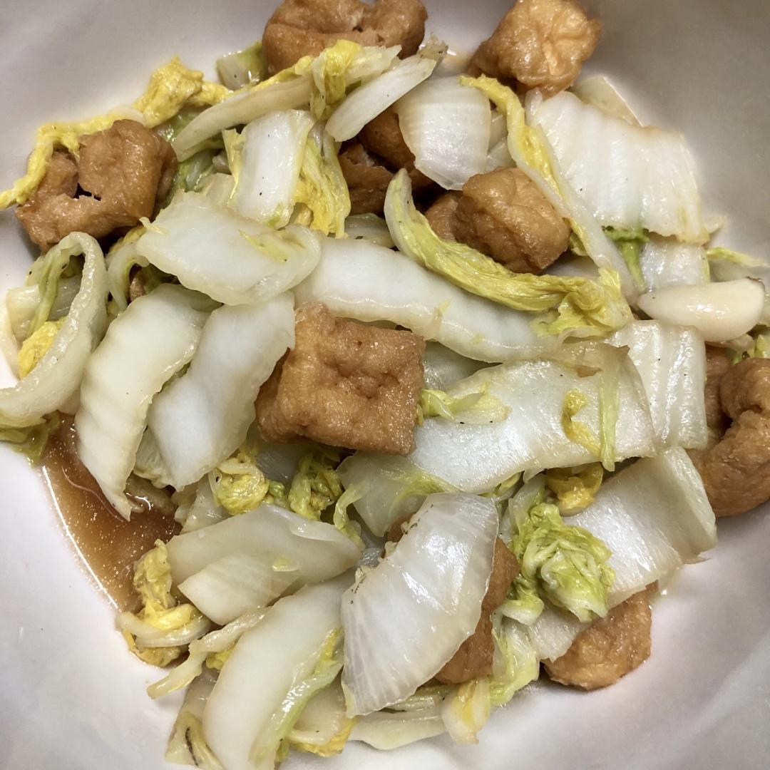 油豆腐炖白菜