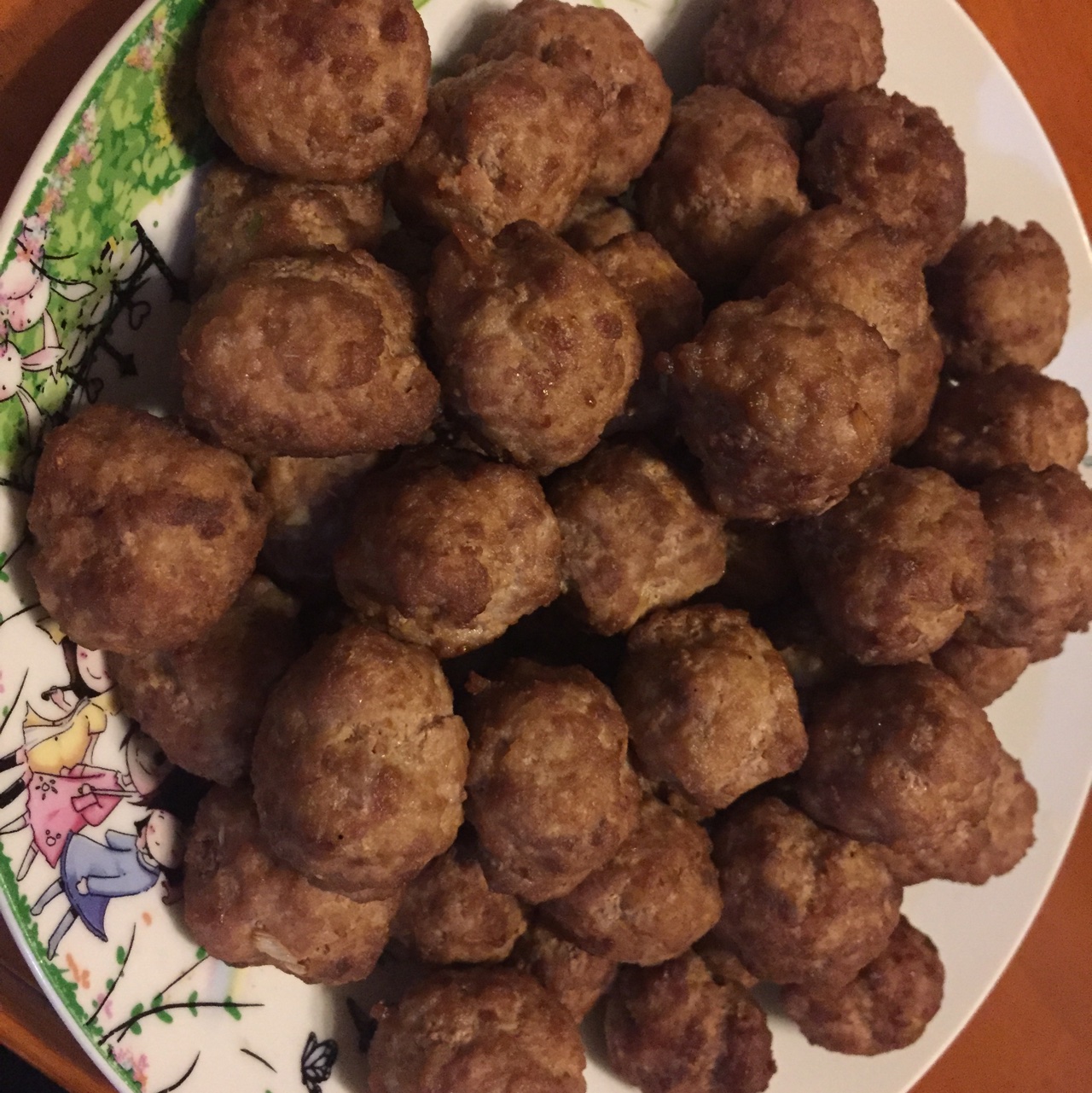 与或飞1做的老丁的私房菜酥脆肉丸子