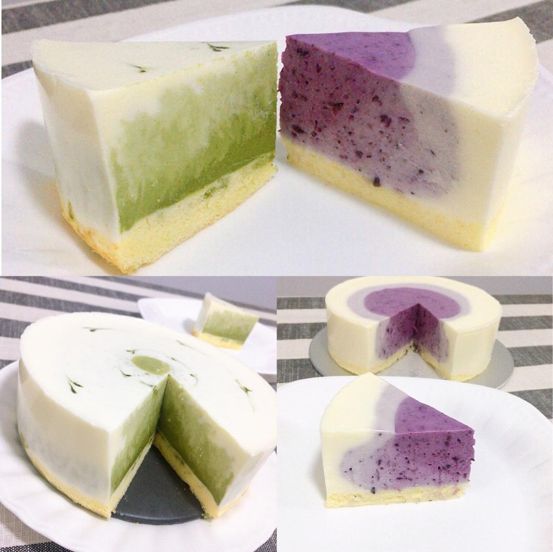 渐变抹茶慕斯蛋糕：我Amanda带着既美又作的抹茶甜点又来了！【曼食慢语】