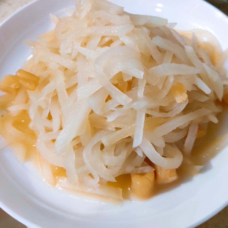 民国上海小菜：干贝炒萝卜丝