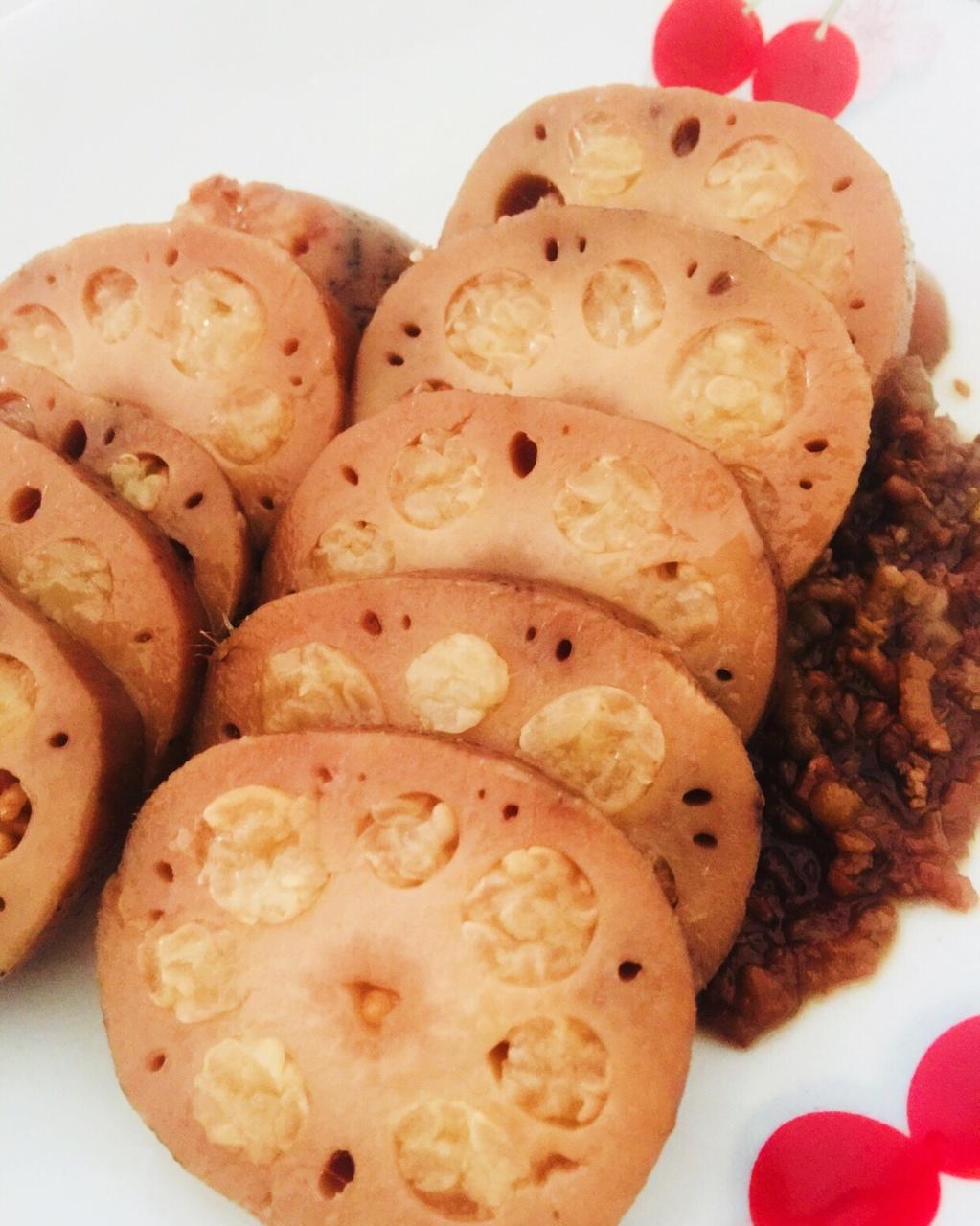 qgodiva做的蜜汁糯米藕