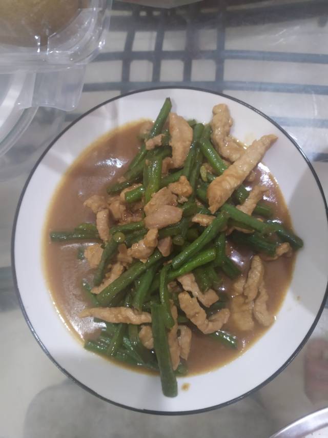 豆角肉丝饭