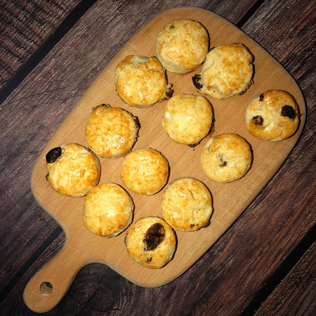 快手淡奶油蔓越莓司康（零失败）