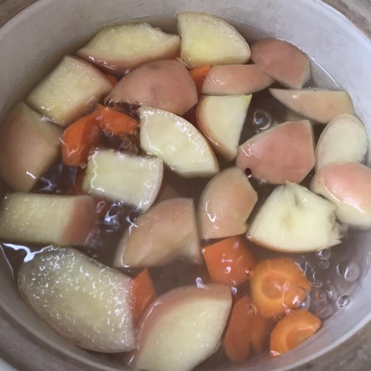 陈生的靓太太做的【小儿食疗去湿疹】苹果胡萝卜汤