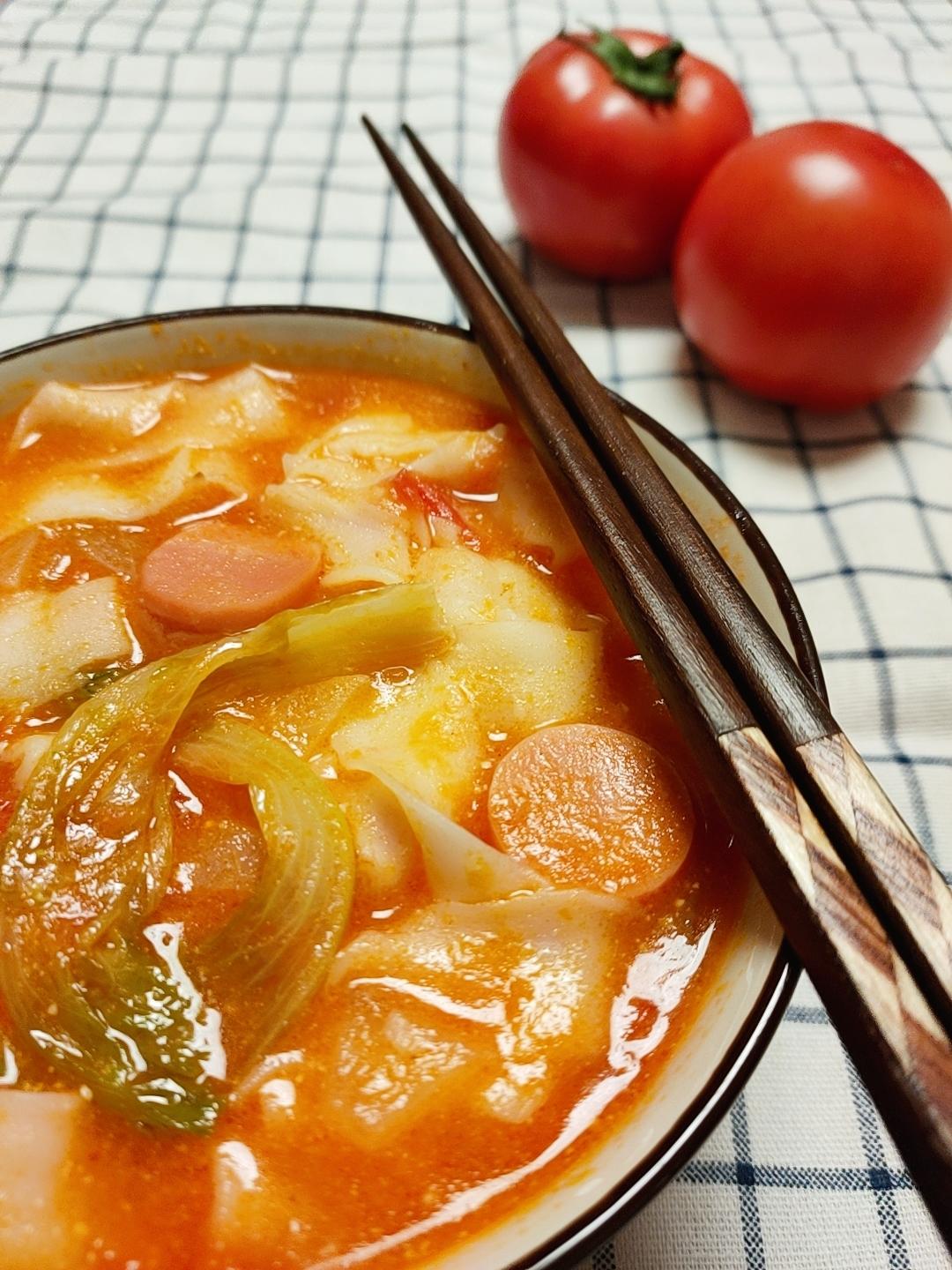 浓汤番茄芝士面的做法