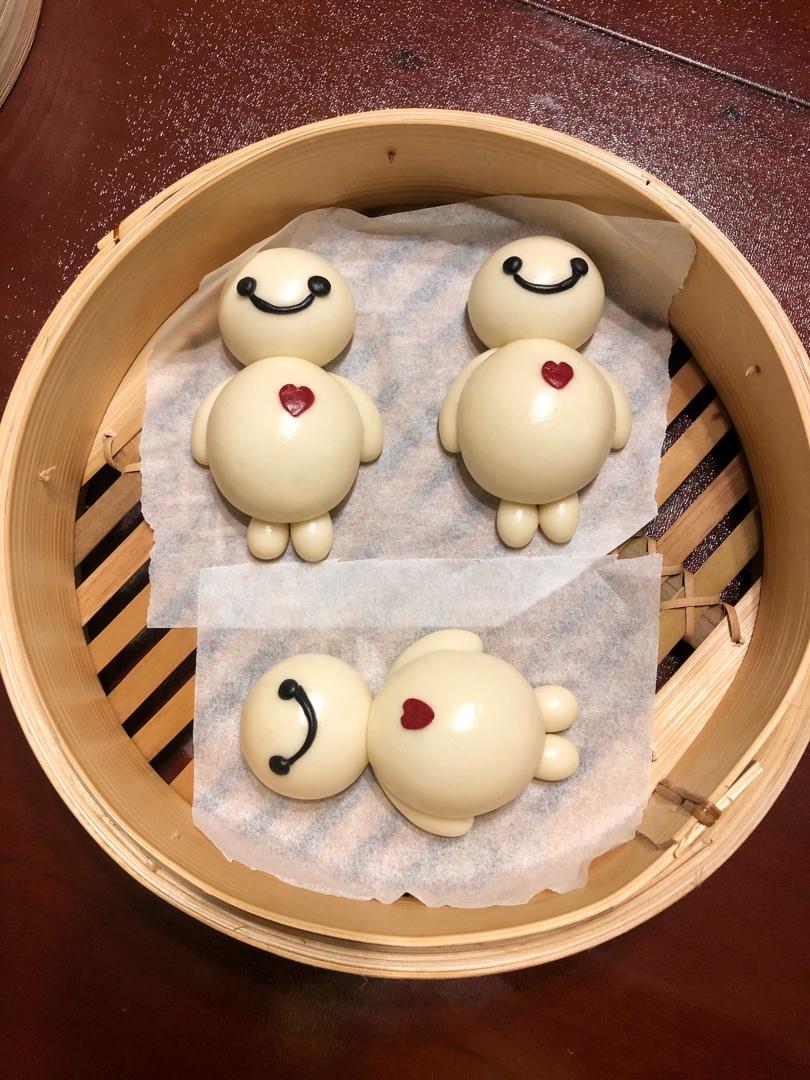 【原创】大白卡通造型馒头（超能陆战队Baymax）