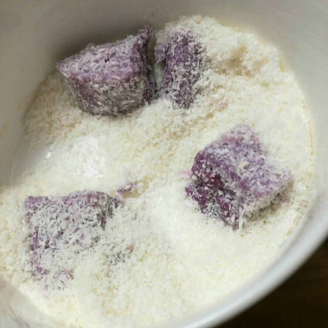 软糯香甜❗️超好吃紫薯牛奶小方