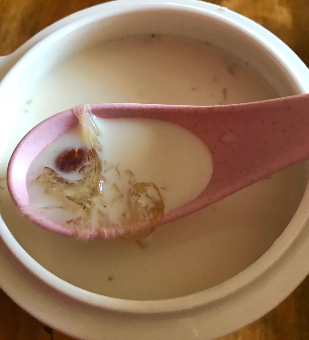 口感最佳鲜奶红枣枸杞炖燕窝