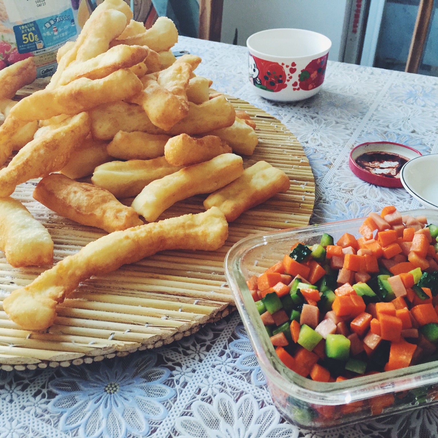 懒人版炸油条