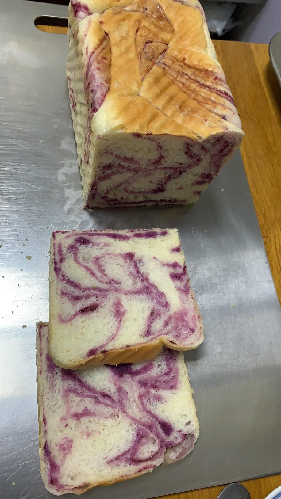 中种大理石纹紫薯吐司