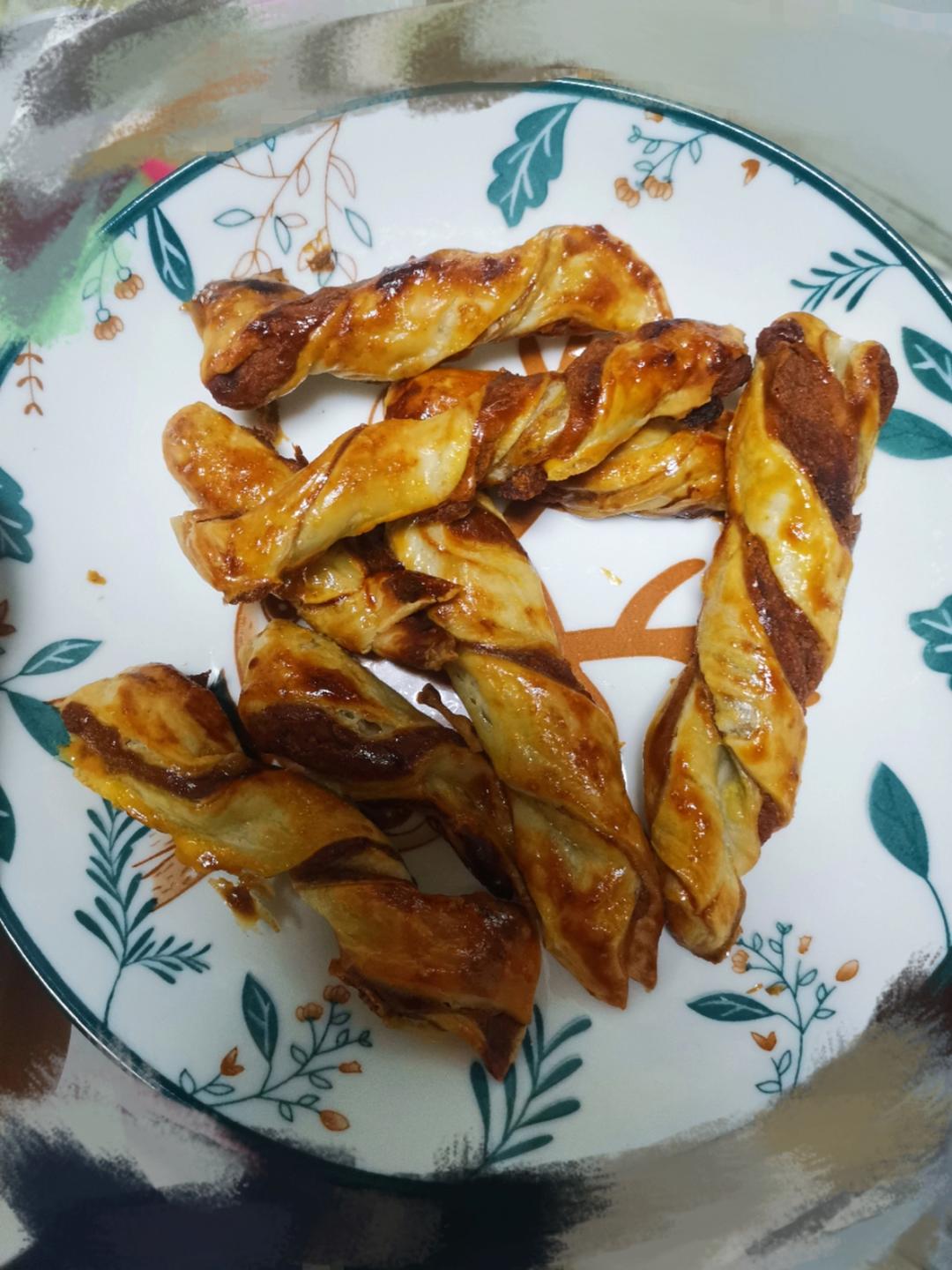 超好吃🉐豆沙扭扭酥(手抓饼版)