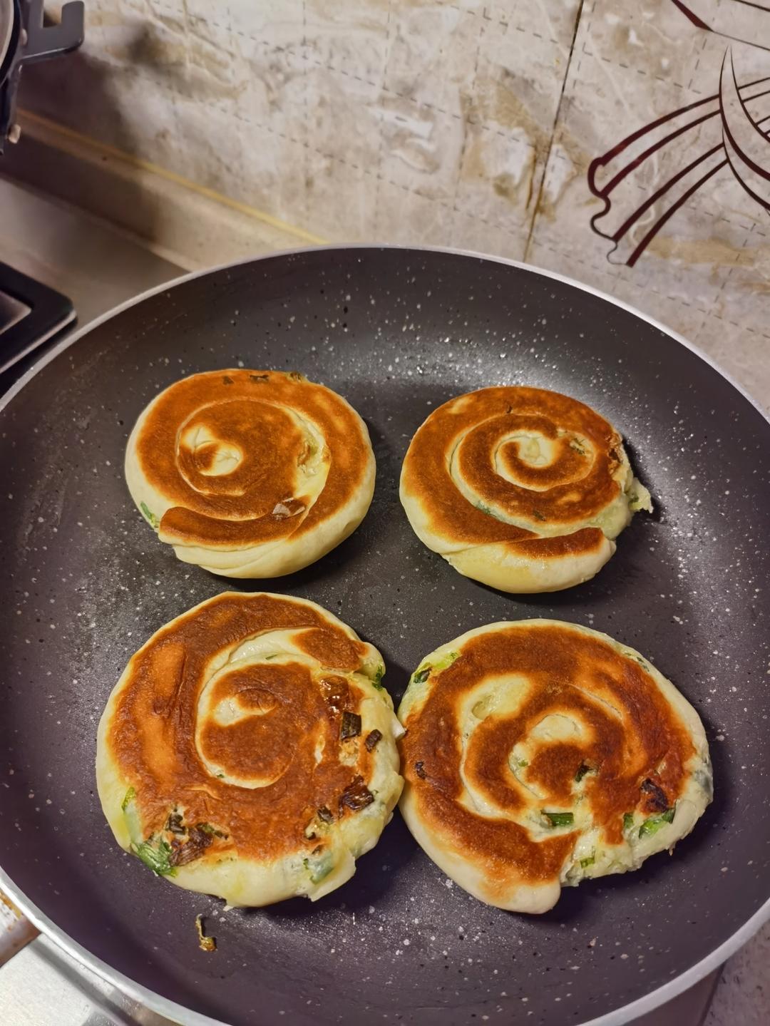 黄油葱香烙饼（发面）