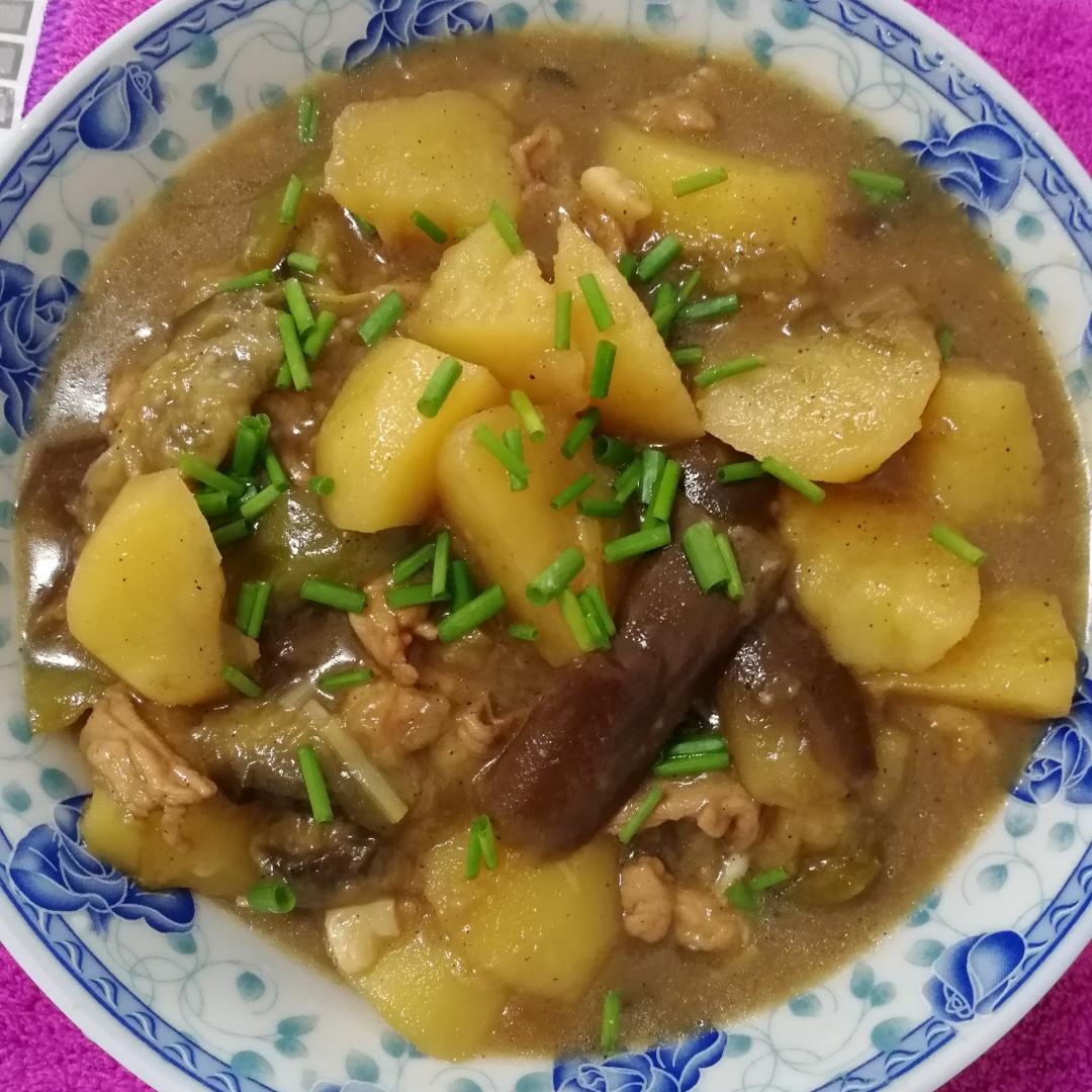 土豆炖茄子
