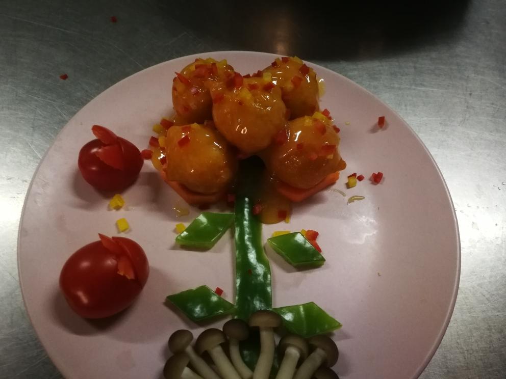 橙汁鸡球