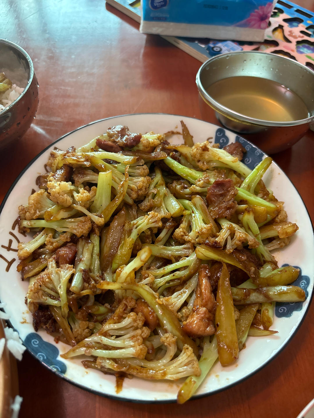 干煸菜花（五花肉）