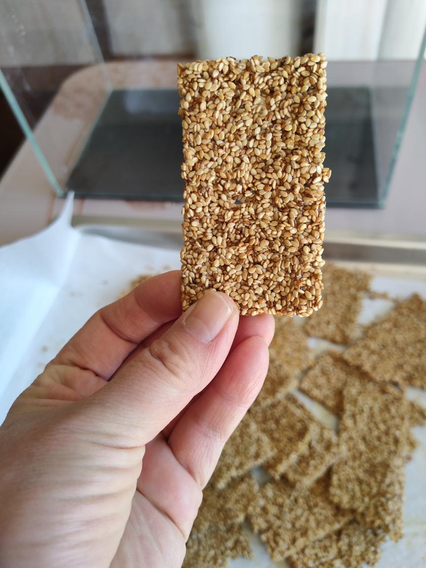 无糖无油芝麻薄饼