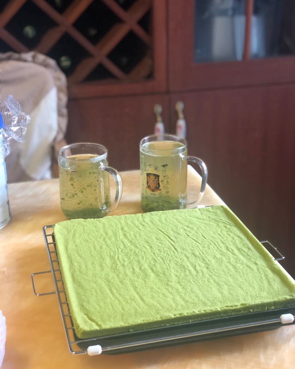 烫面抹茶蛋糕卷（卷不易裂）