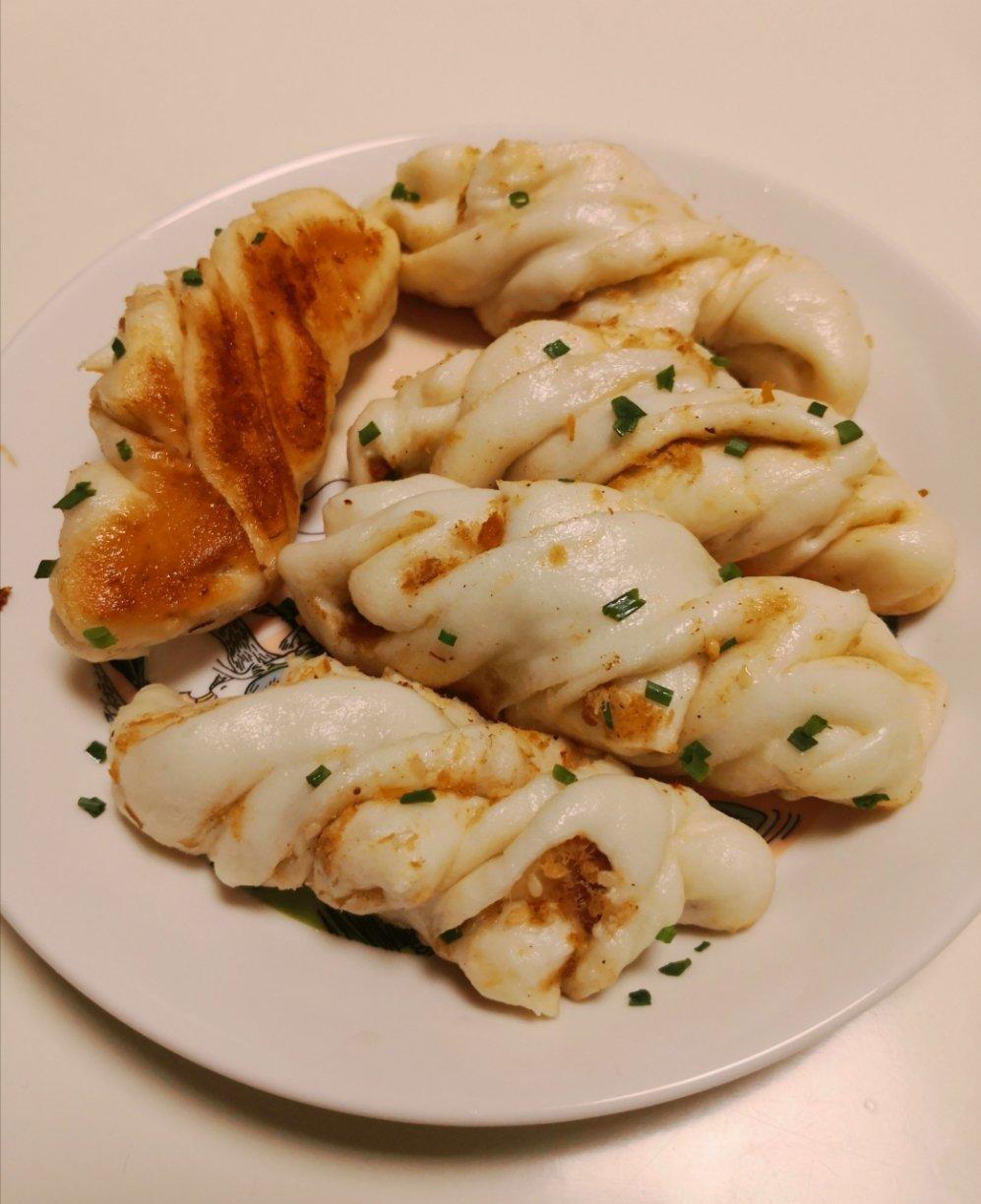 生煎肉松花卷