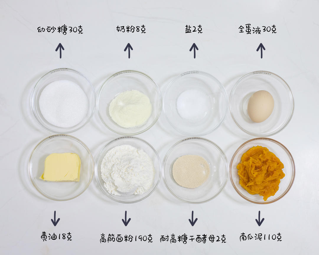 超级好吃的南瓜乳酪燕麦面包！操作简单！的做法 步骤1