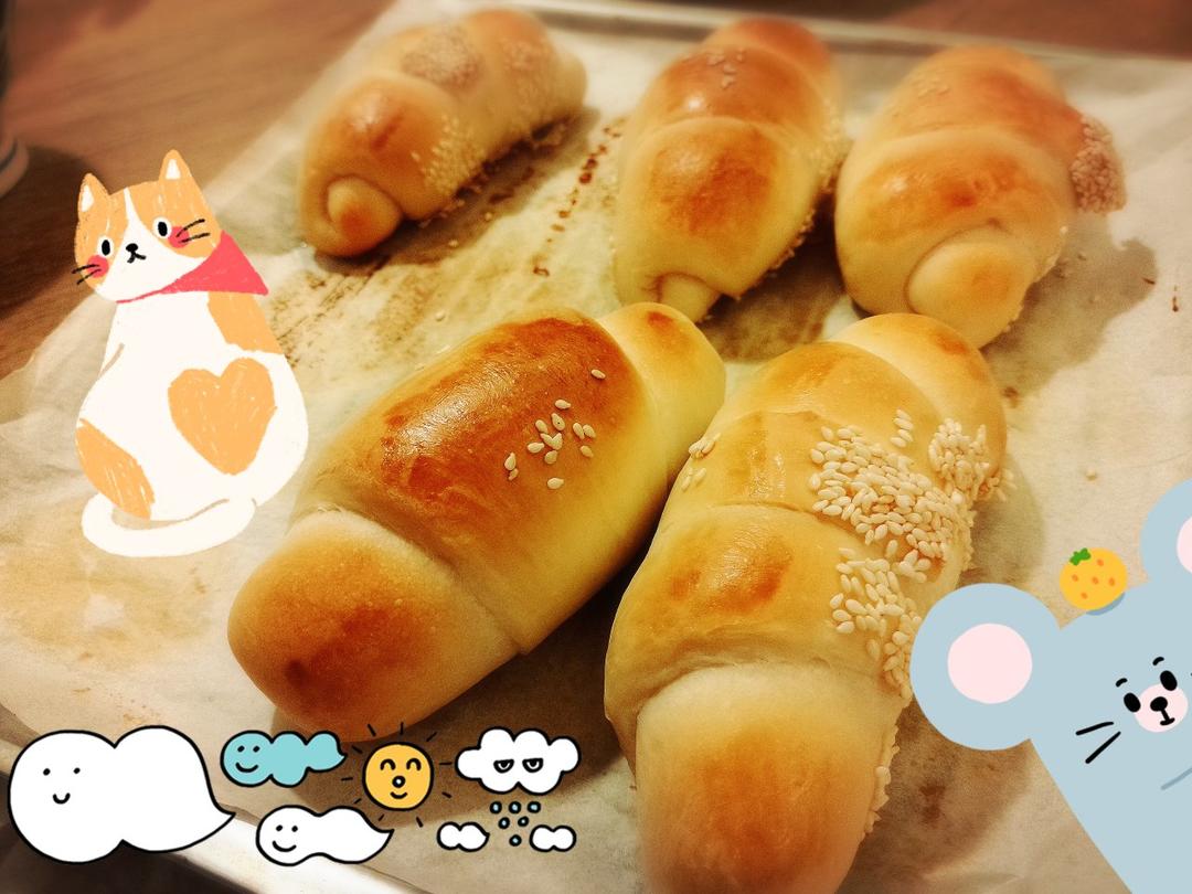 日式の盐可颂·盐面包..