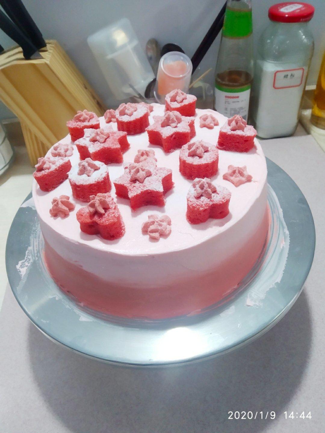 八寸戚风蛋糕（生日蛋糕坯）附六寸配单