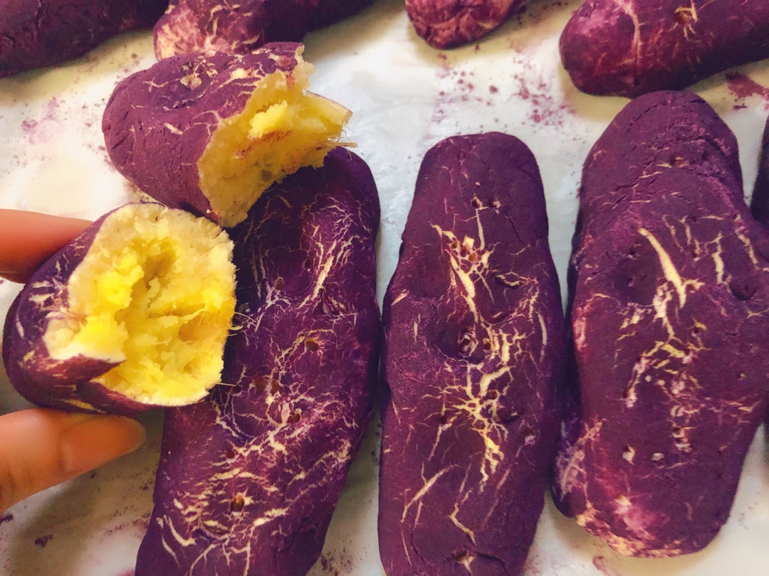 紫薯地瓜包（风靡韩国的地瓜麻薯包）
