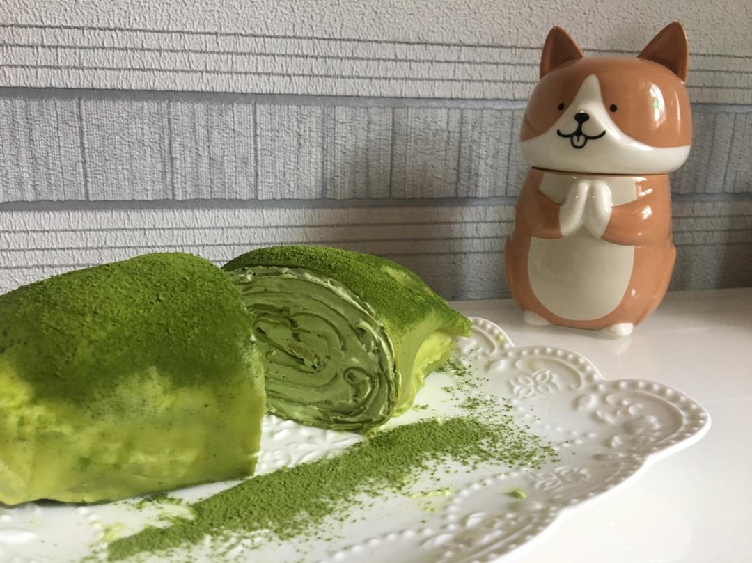 网红食谱│抹茶毛巾卷