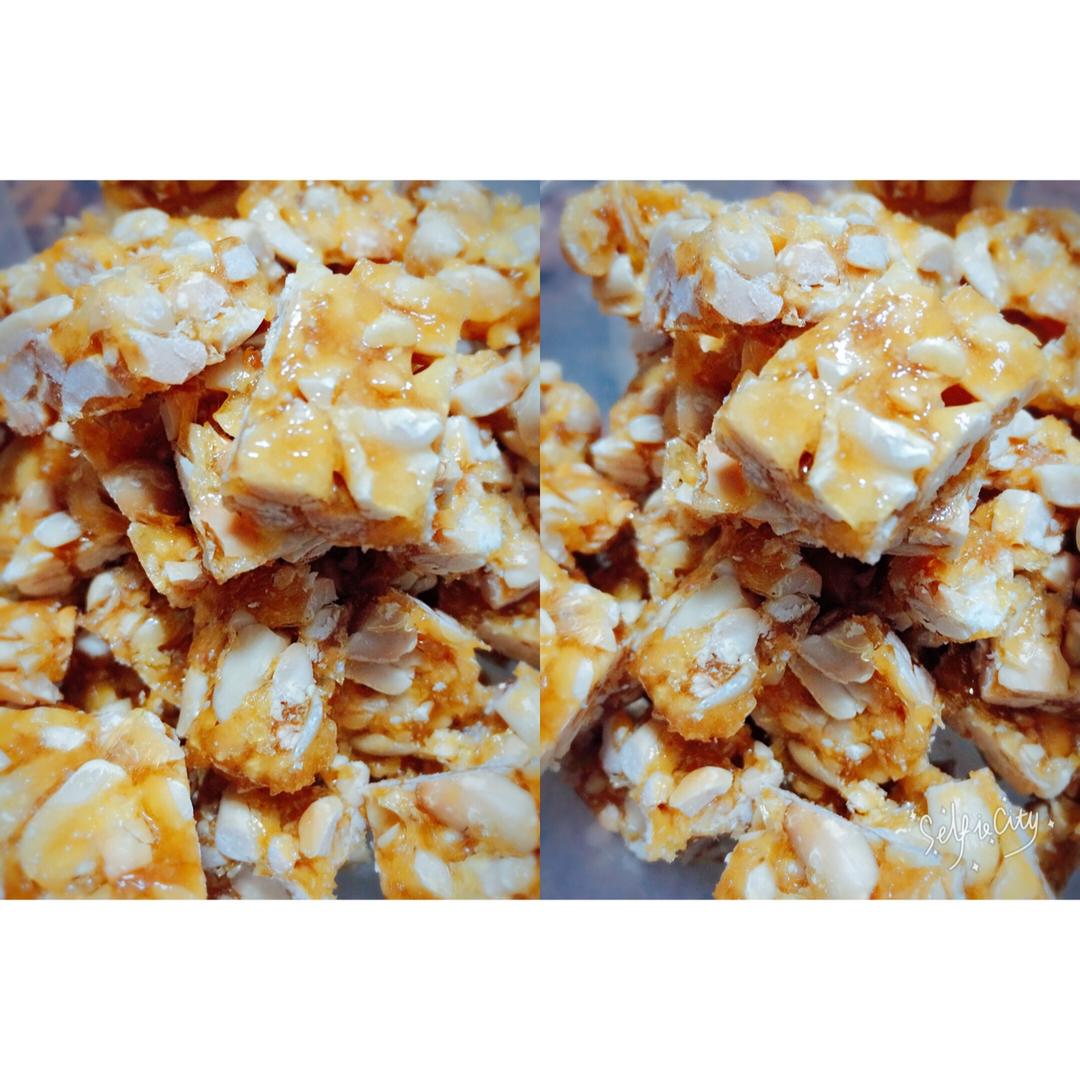 无水无油香脆花生糖