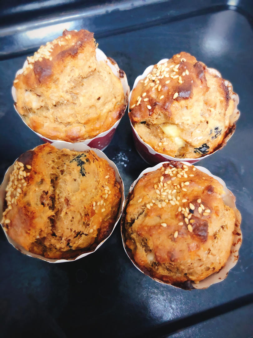 红糖全麦香蕉马芬