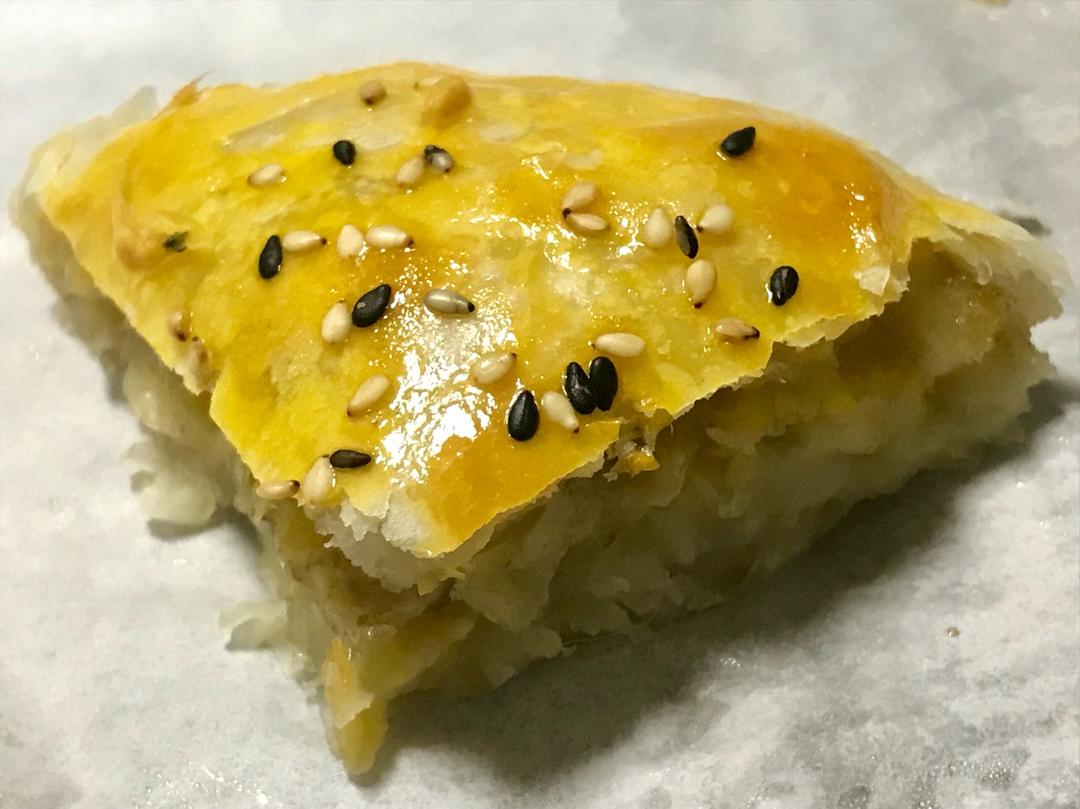 香蕉爆浆芝士饼