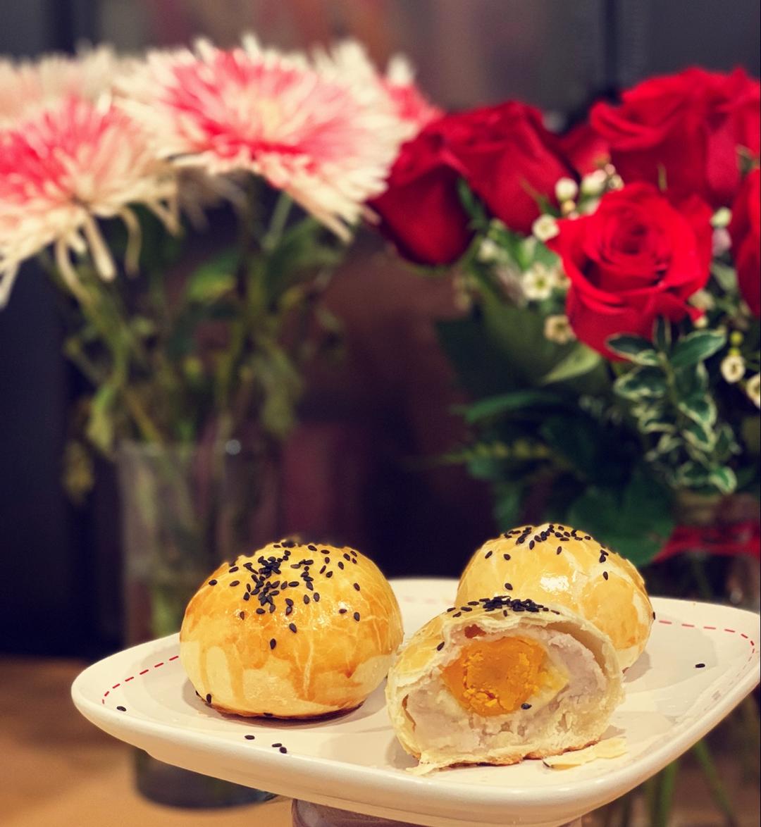 香芋白玉流沙酥