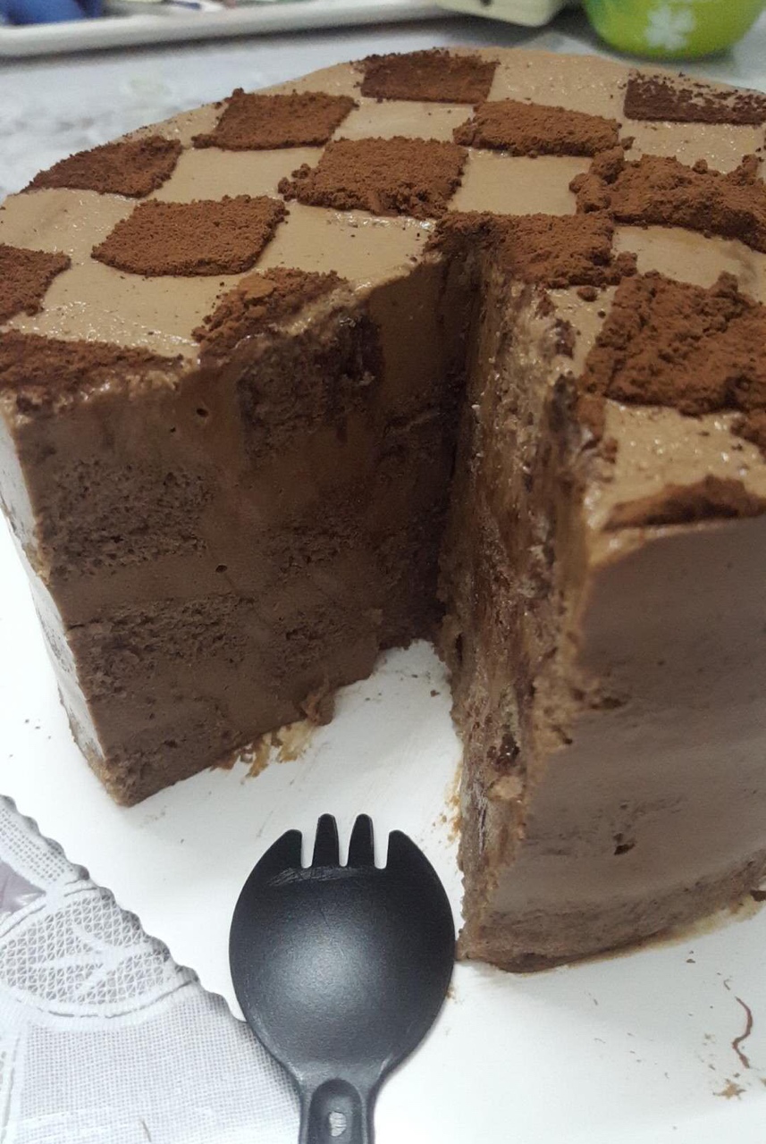 双重巧克力棋格蛋糕（LV蛋糕）