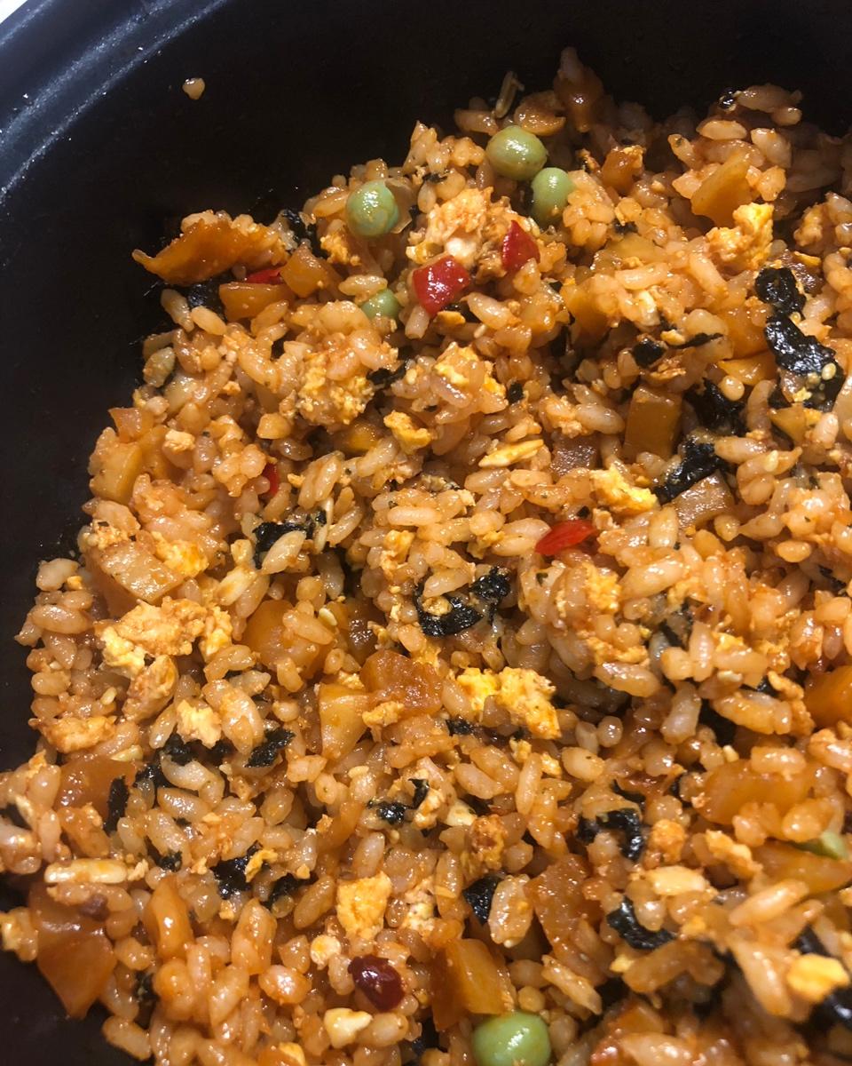 圆白菜酱油炒饭