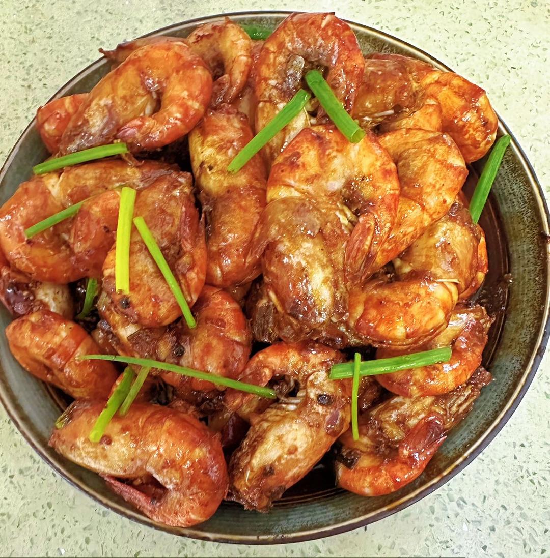 美极虾（酱油大虾🦐）