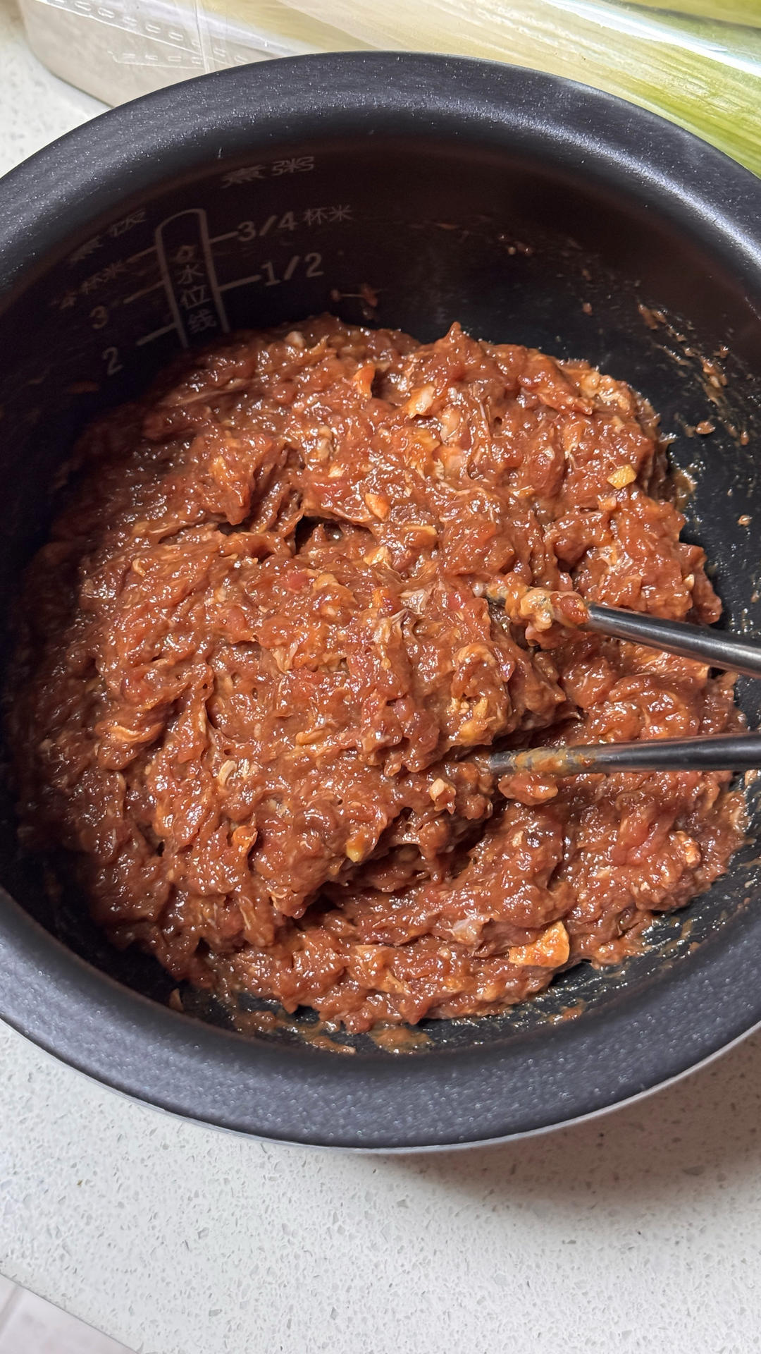 家庭版猪肉大葱包子（喷香多汁）