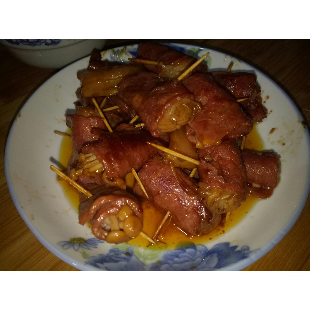 金针菇培根卷