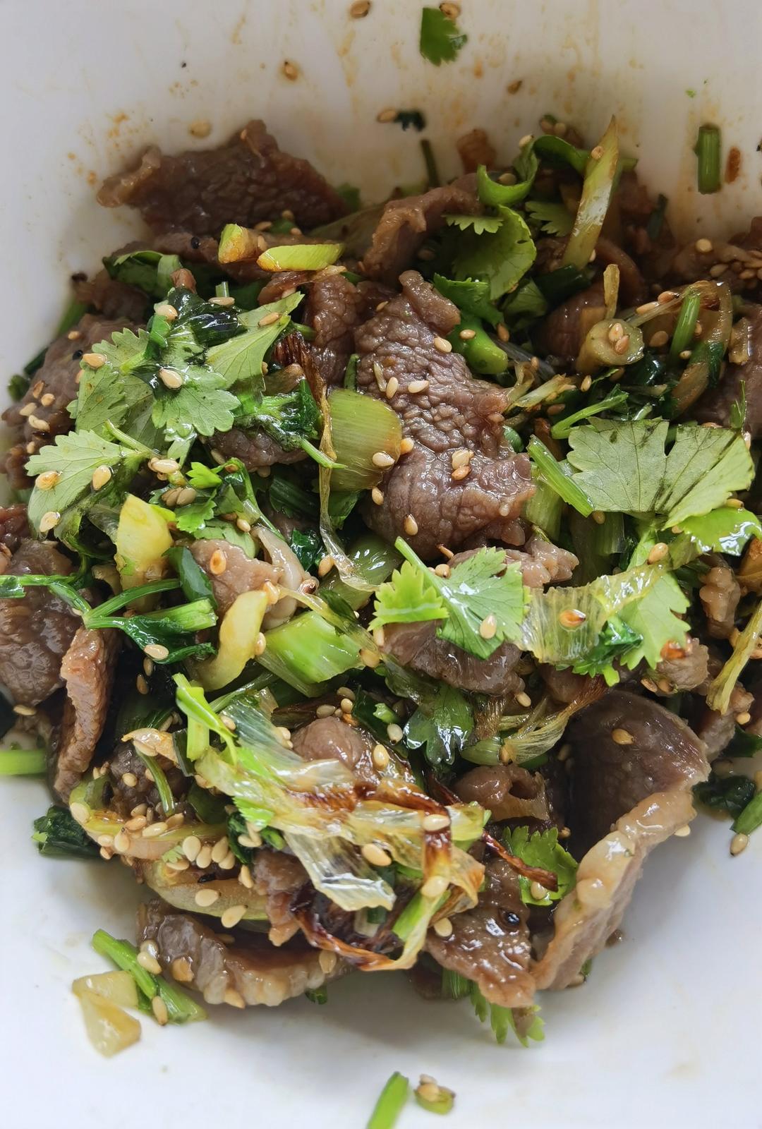 超级快手香菜拌牛肉
