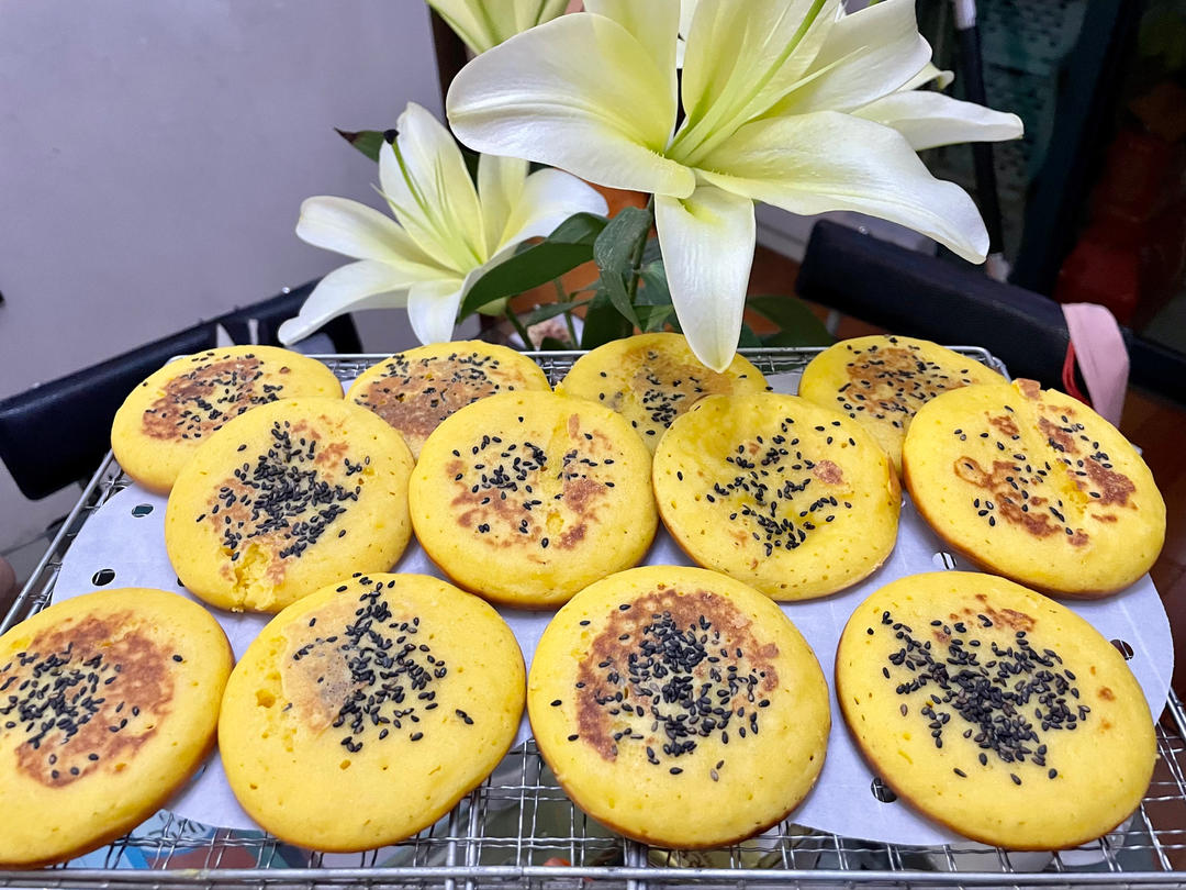 松软有嚼劲的玉米面饼