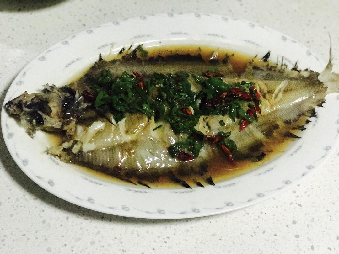 清蒸黄金鲽