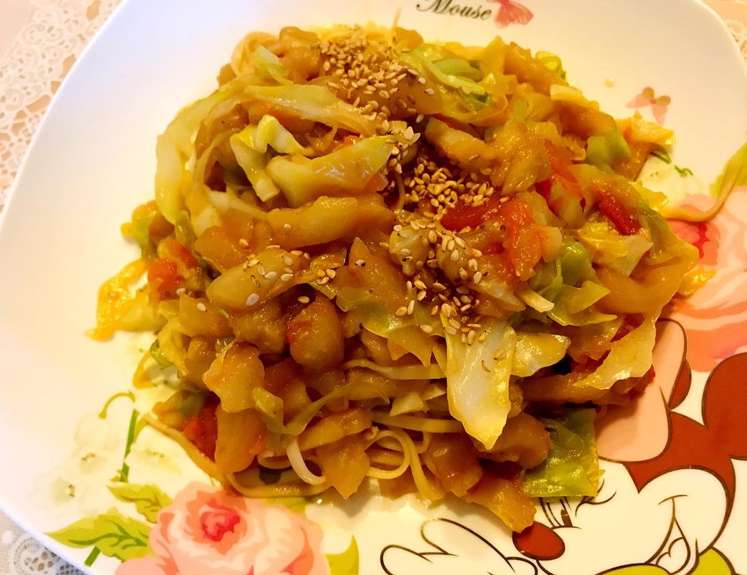 茄子素焖面🍆🍜