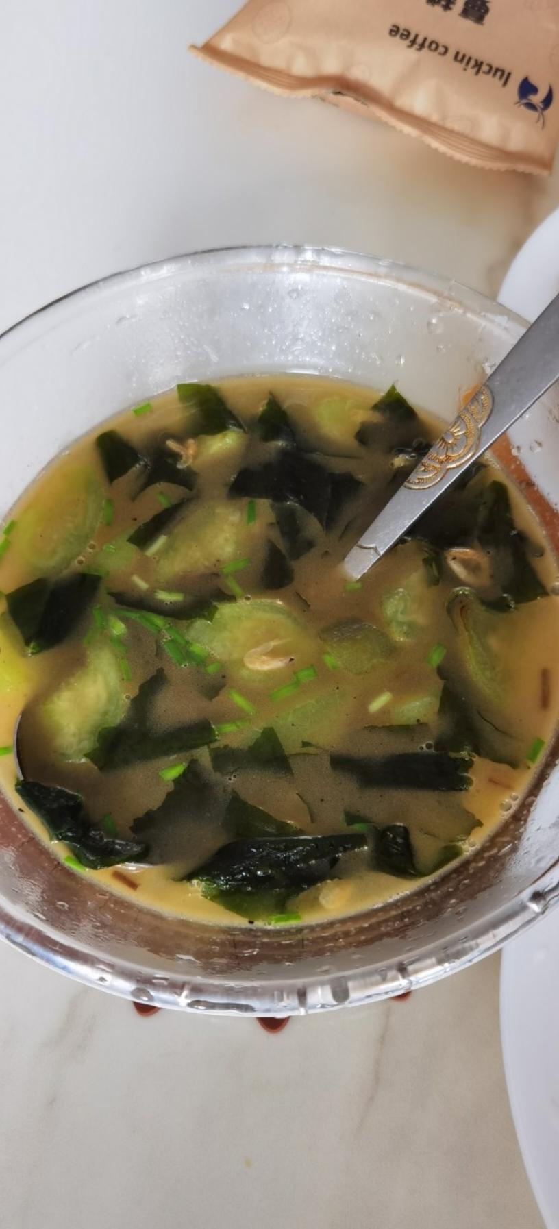 不变色丝瓜汤