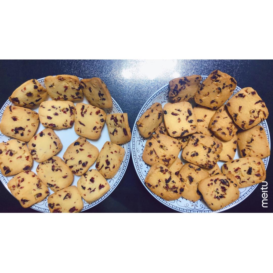 低糖少油版蔓越莓饼干