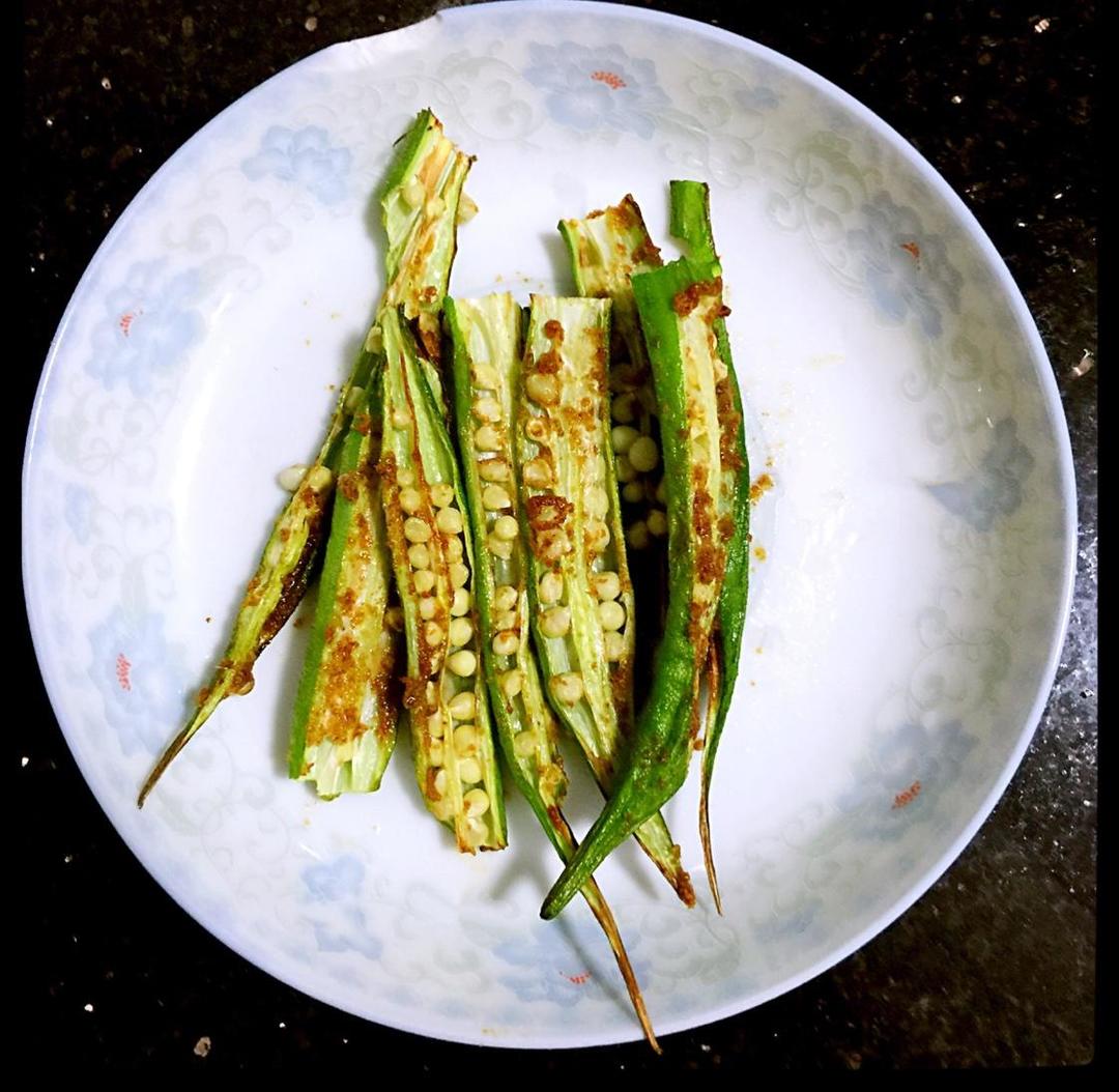 烤秋葵（空气炸锅少油版）的做法