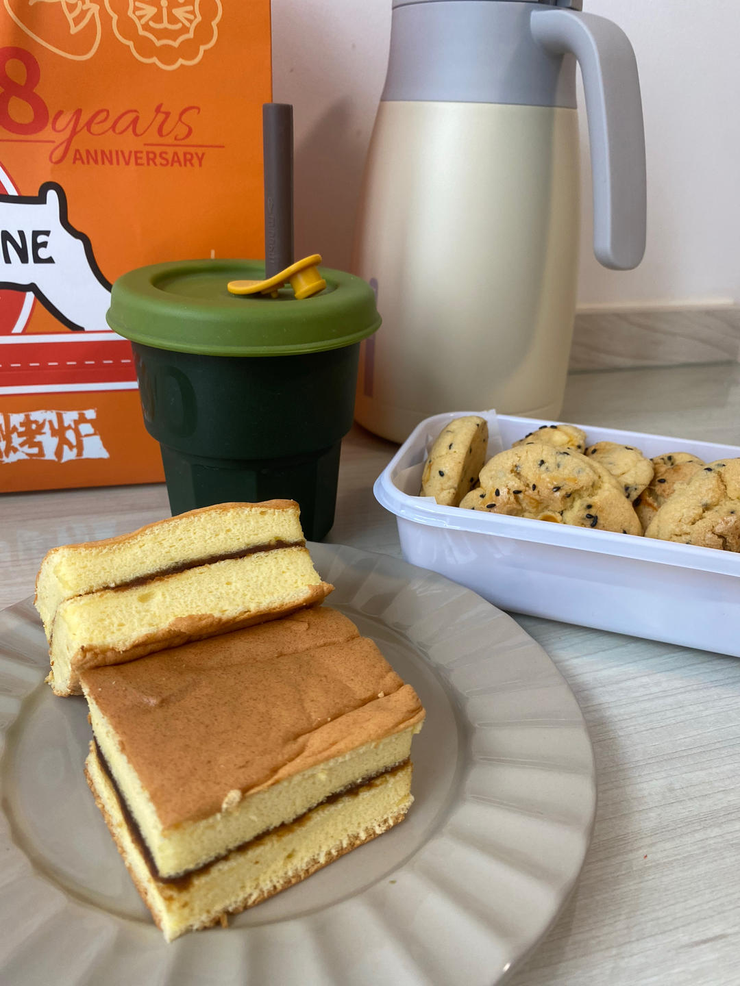 芋泥肉松三明治蛋糕