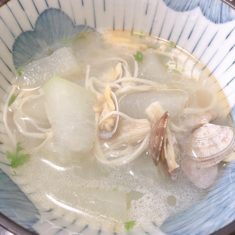 冬瓜花蛤汤（超级鲜美，补锌补钙）
